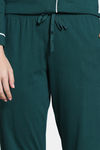 Zivame Winter Whispers Knit Cotton Pyjama Set - Ponderosa Pine — thumbnail 6